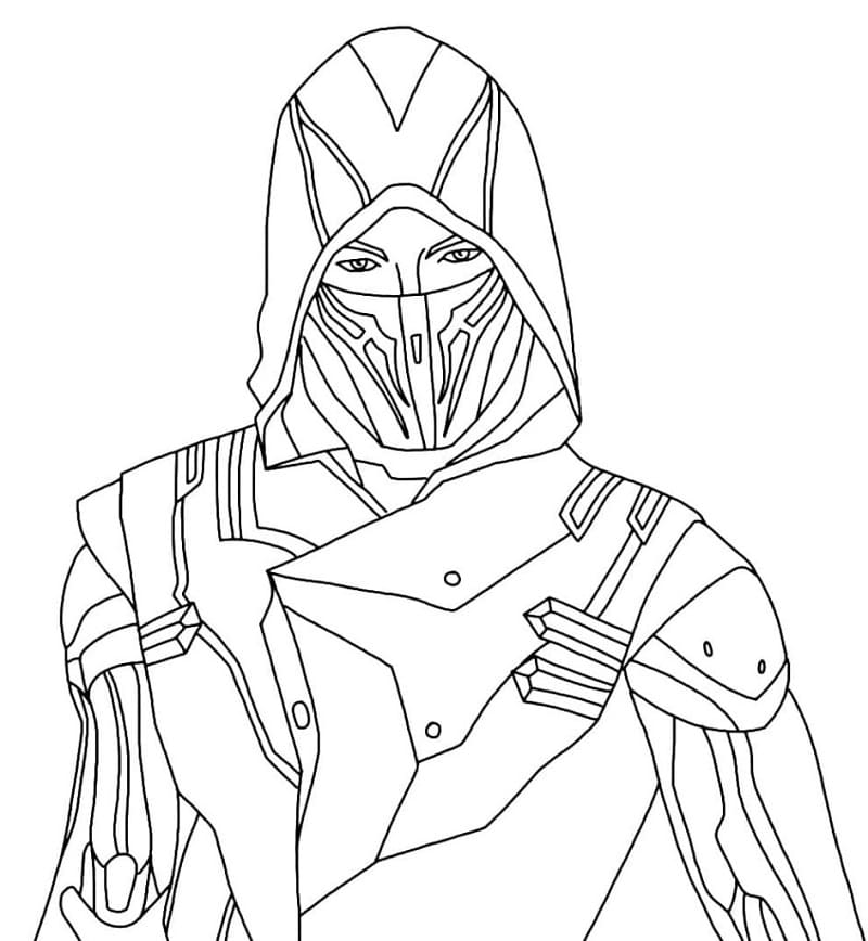 Desenho de Free Fire em Equipe para Imprimir e Pintar