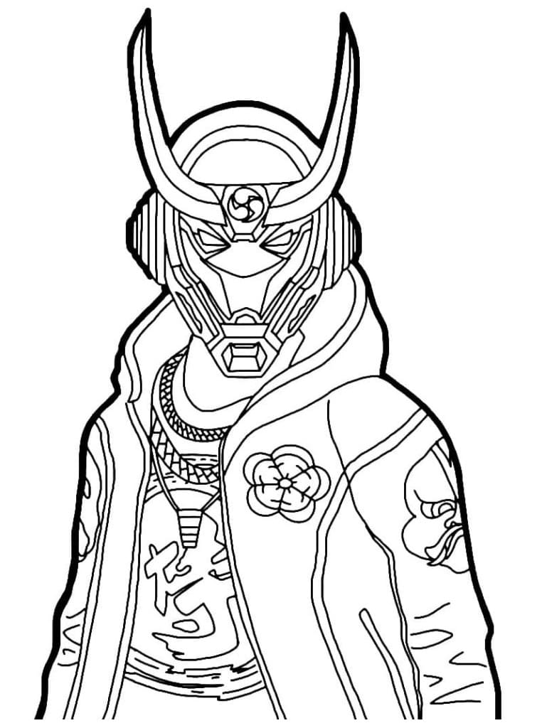 Desenho Fiery Free Fire para Colorir e Pintar