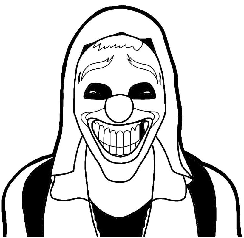 Desenho Red Criminal Free Fire para Colorir e Pintar