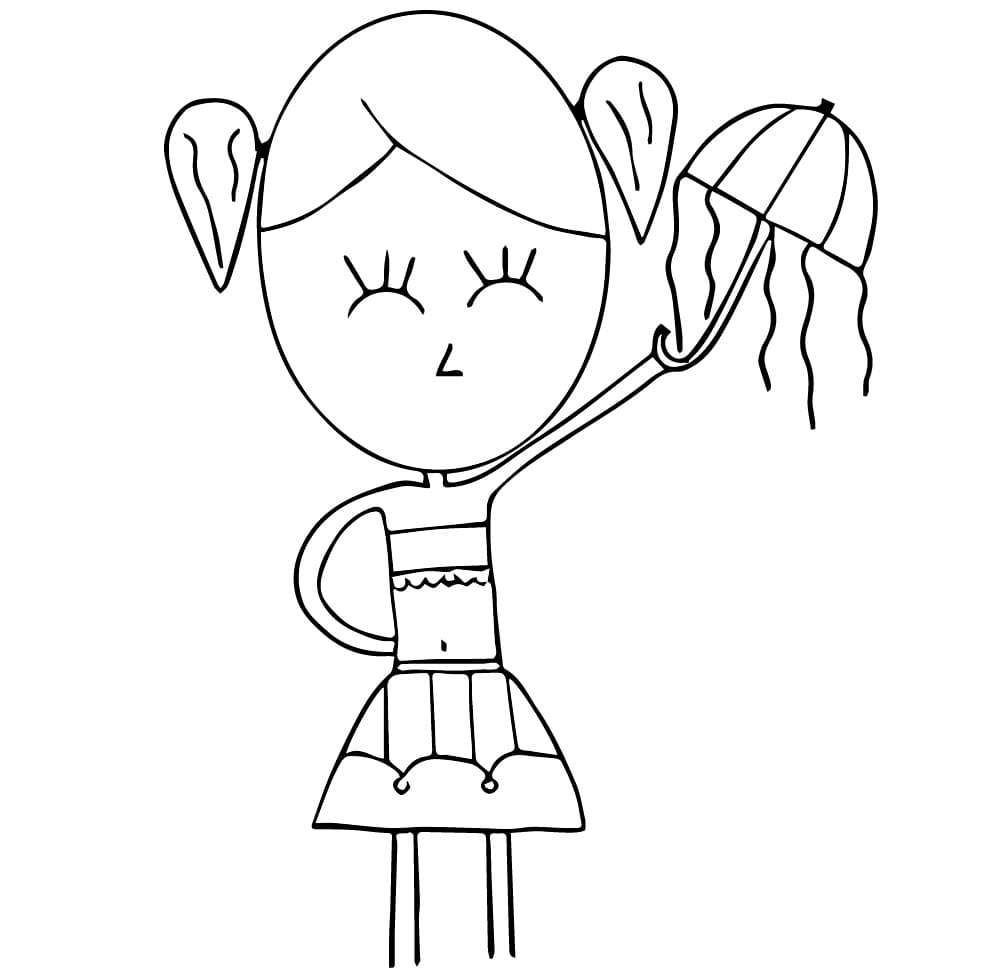 Desenho de Frevo Imprimivel Grátis para Crianças para Colorir e Pintar