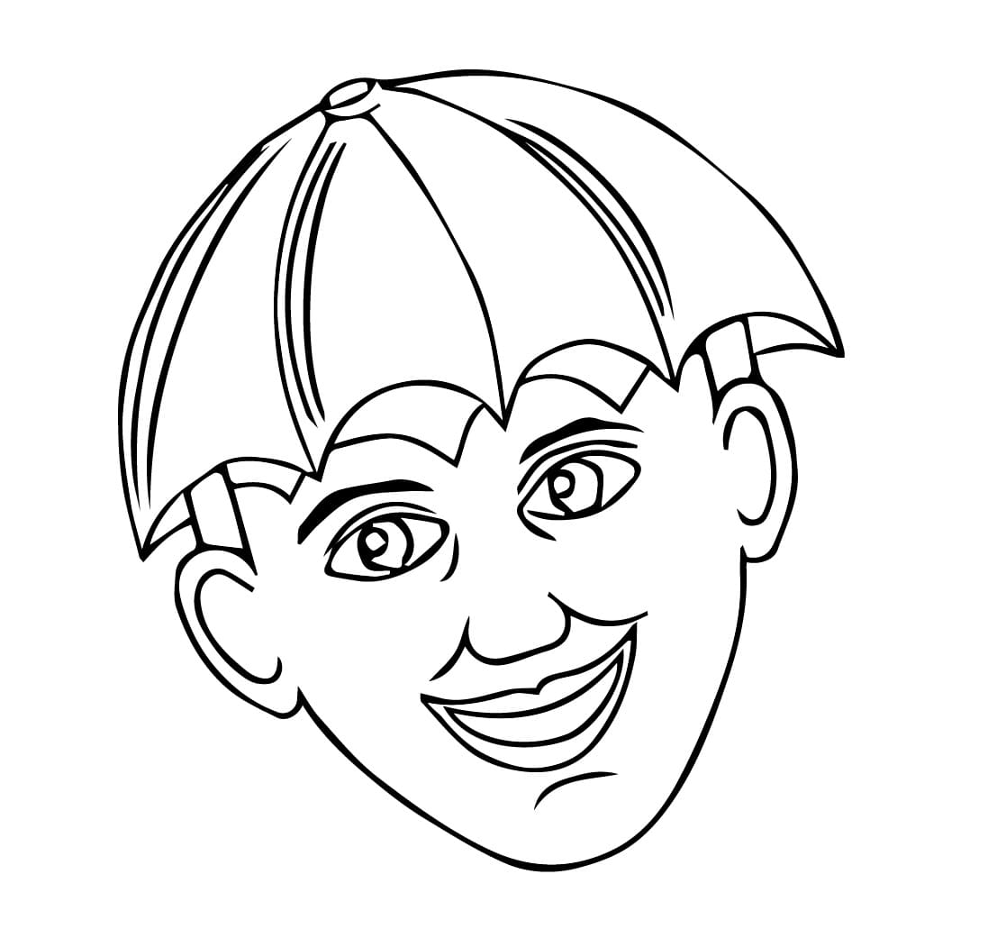 Desenho de Frevo Imprimivel Grátis para Colorir e Pintar