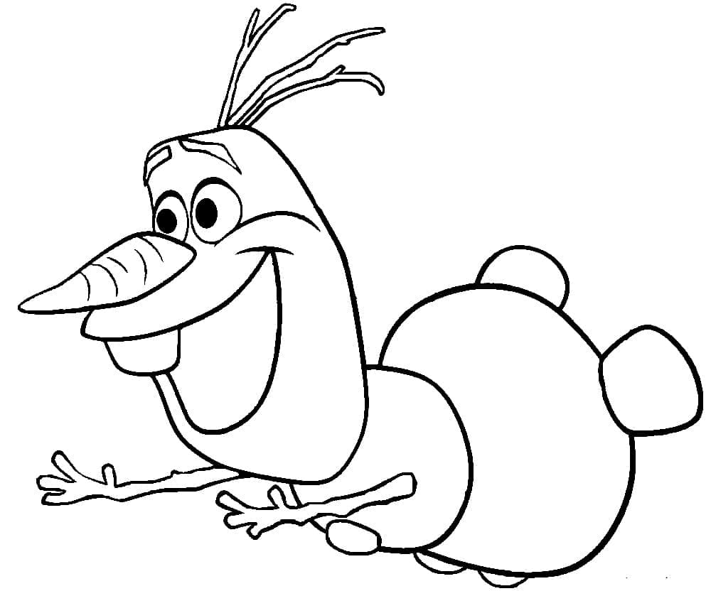 Desenho de Disney Olaf para Colorir e Pintar