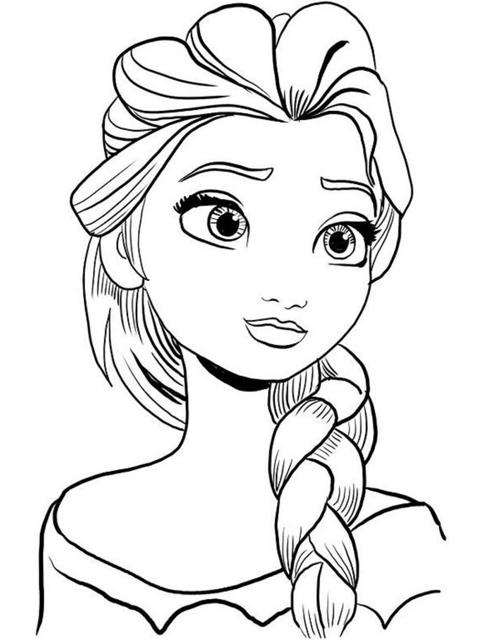 Desenho de Frozen para Colorir e Pintar