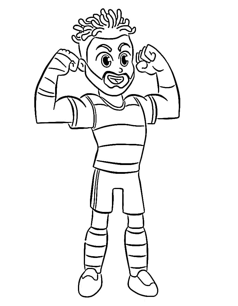 Desenho de Gabigol Animado para Colorir e Pintar