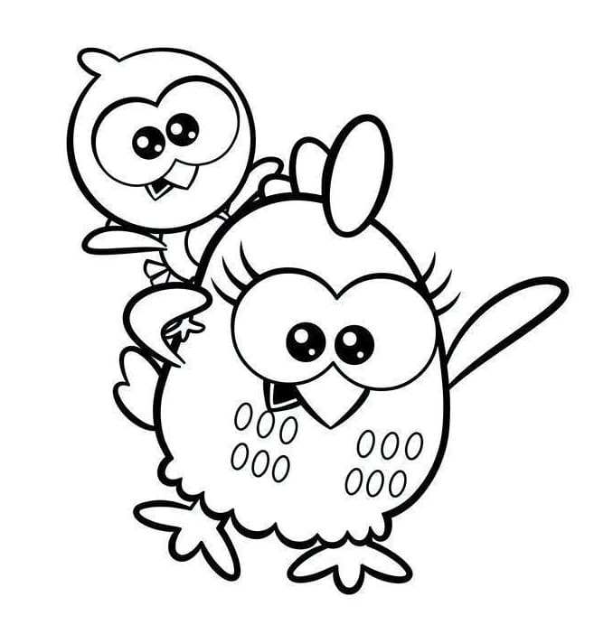 Desenho de Adorável Galinha Pintadinha para Colorir e Pintar