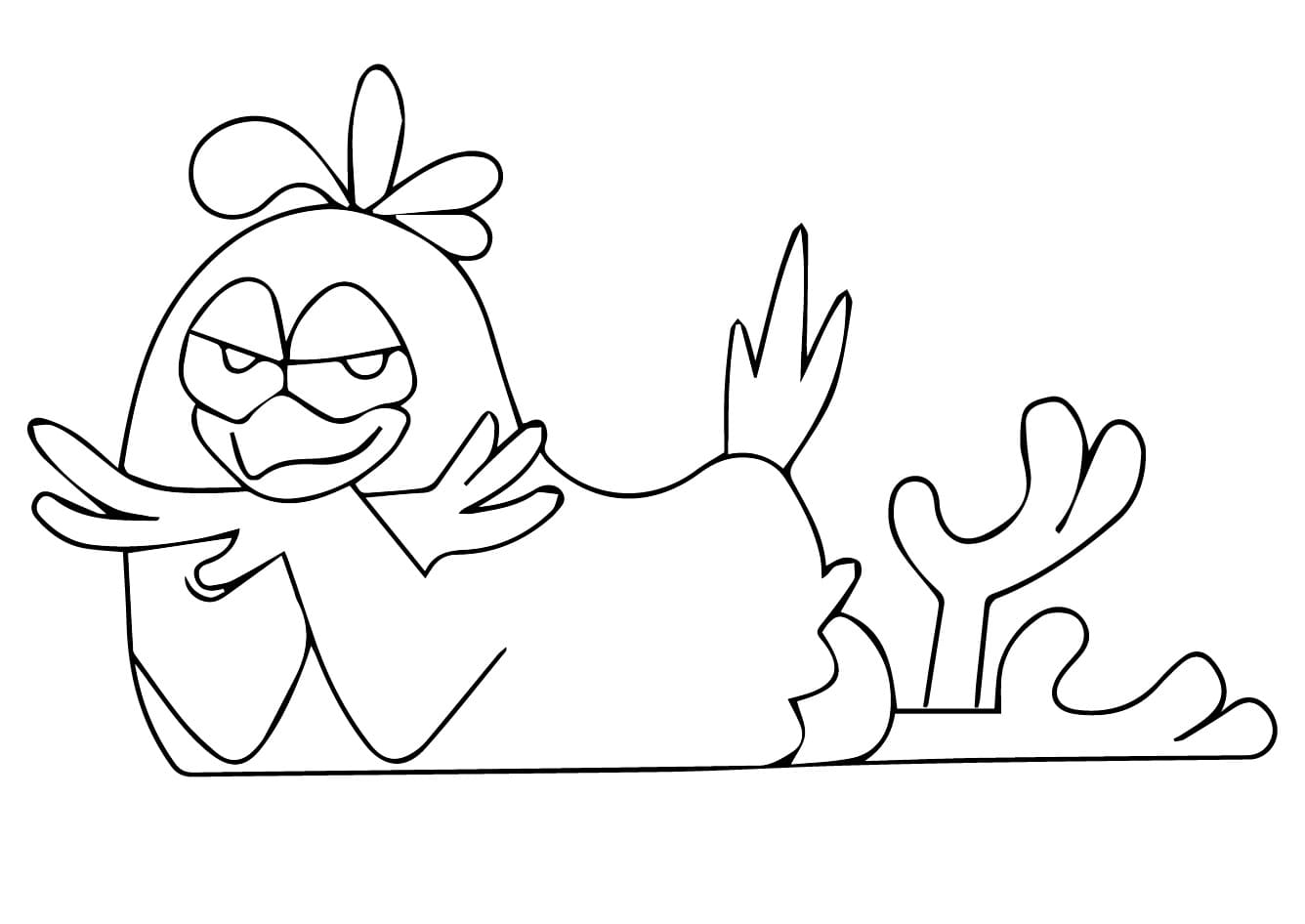 Desenho de Galinha Pintadinha para Crianças de 3 Ano para Colorir e Pintar