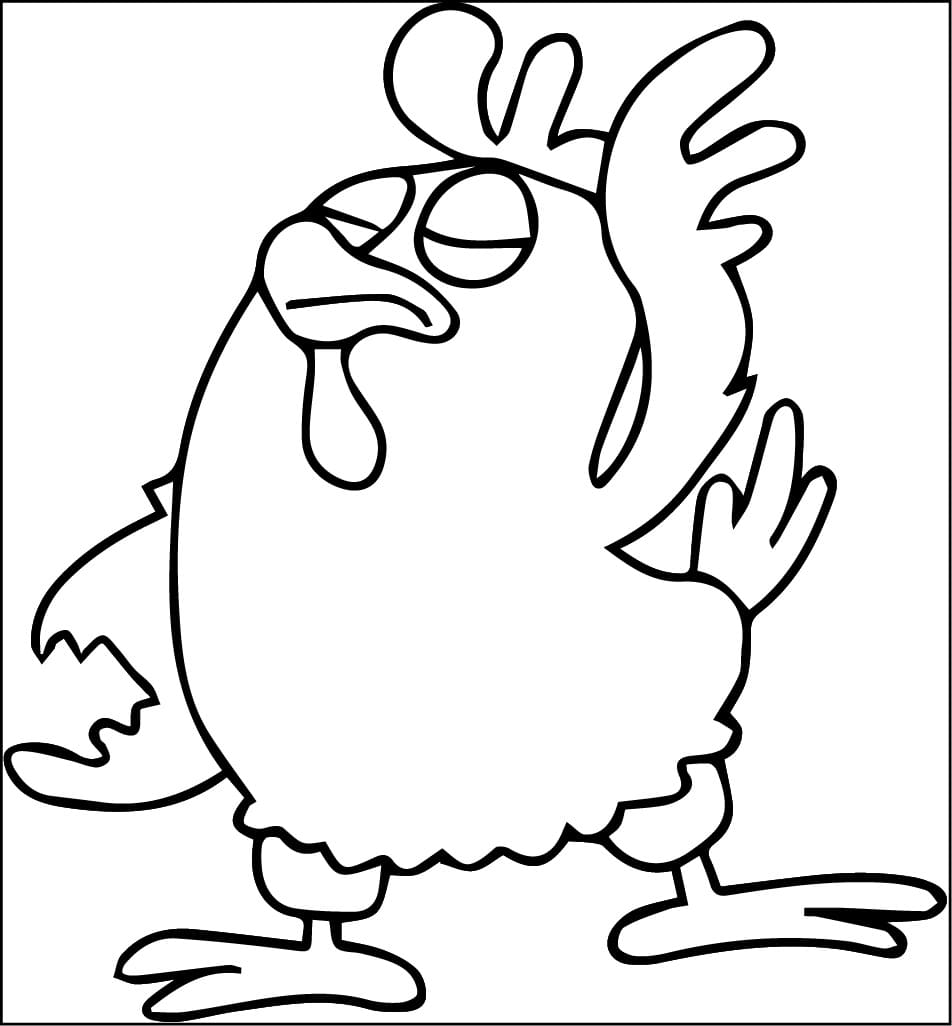 Desenho de Galinha Pintadinha para Crianças de 4 Ano para Colorir e Pintar