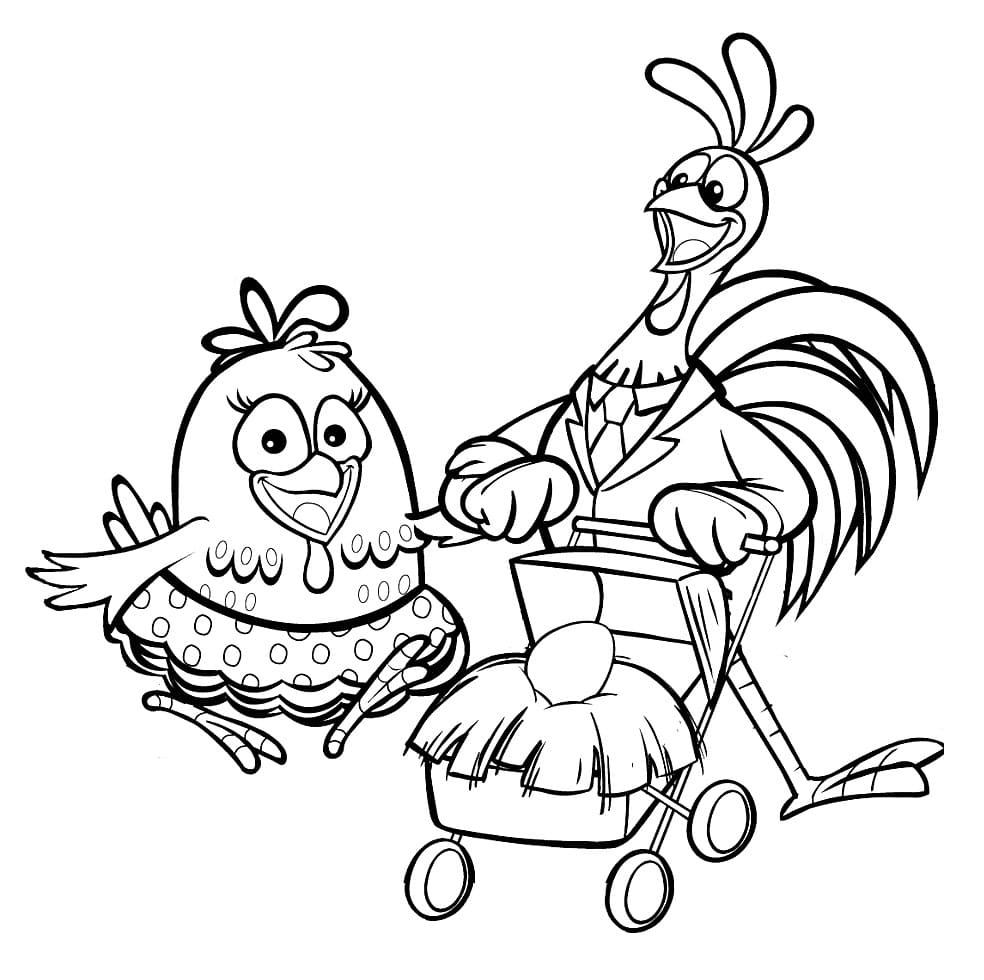 Desenho de Linda Galinha Pintadinha para Colorir e Pintar