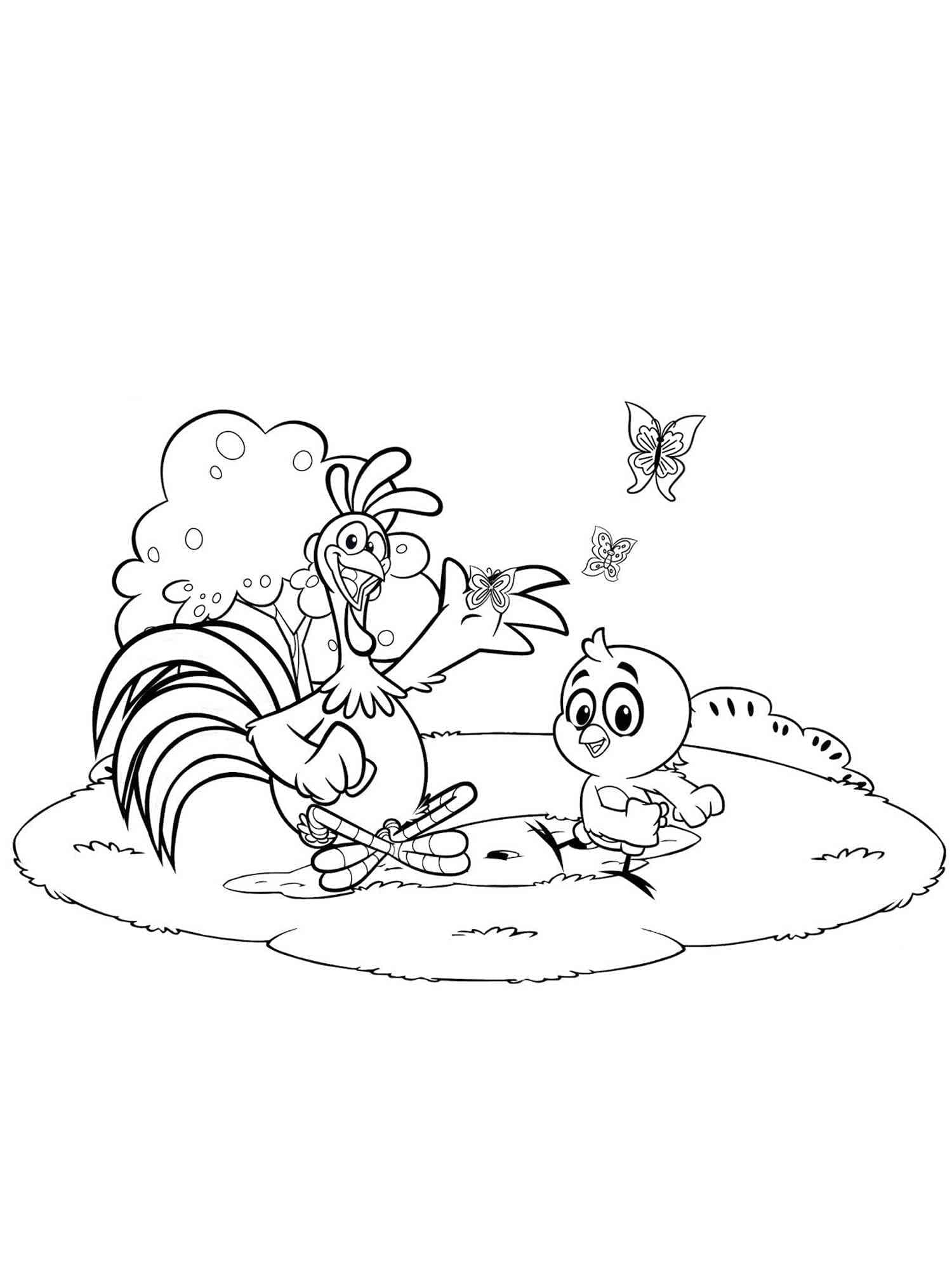 Desenho de Galinha Pintadinha Grátis para Crianças para Colorir e Pintar