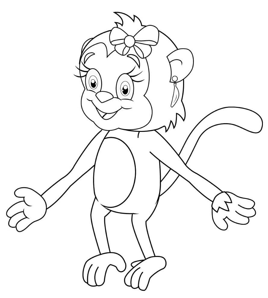 Desenho Niná de Giramille para Colorir e Pintar