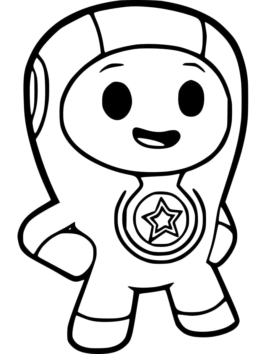Desenho de Foz de Go Jetters para Colorir e Pintar