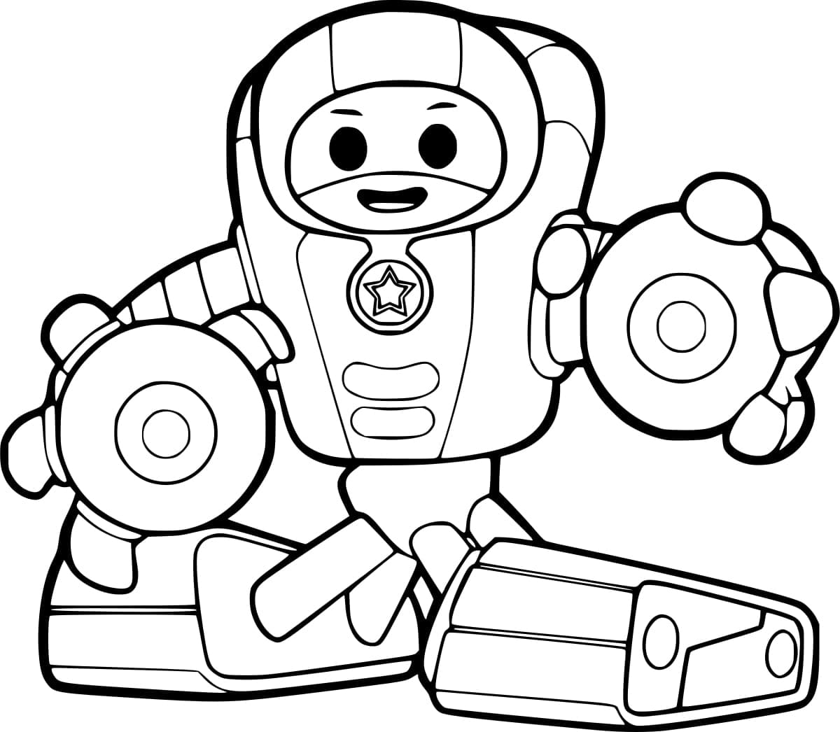 Desenho de Go Jetters Foz para Colorir e Pintar