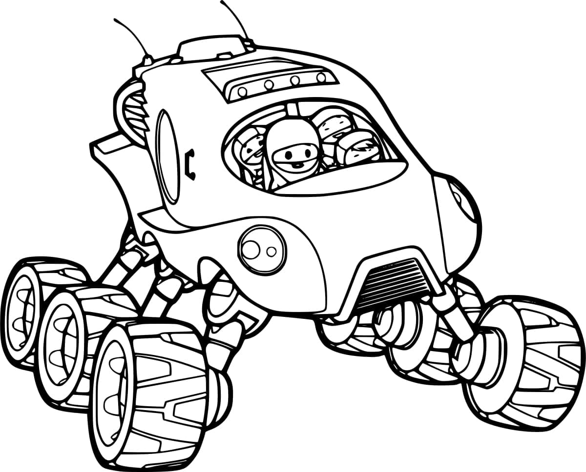 Desenho de Go Jetters Grátis para Colorir e Pintar