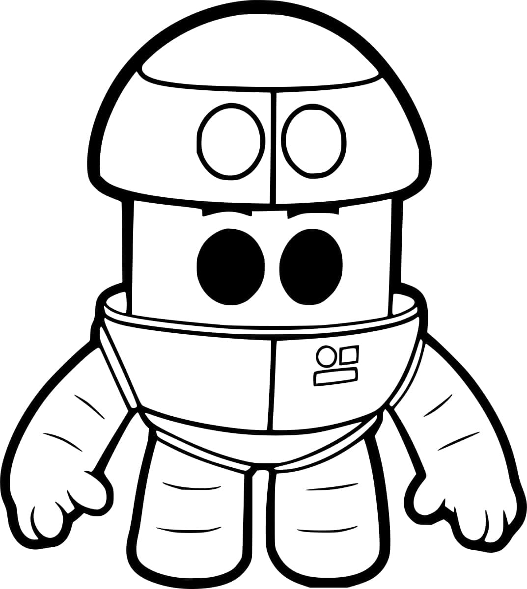 Desenho de Grimbot de Go Jetters para Colorir e Pintar