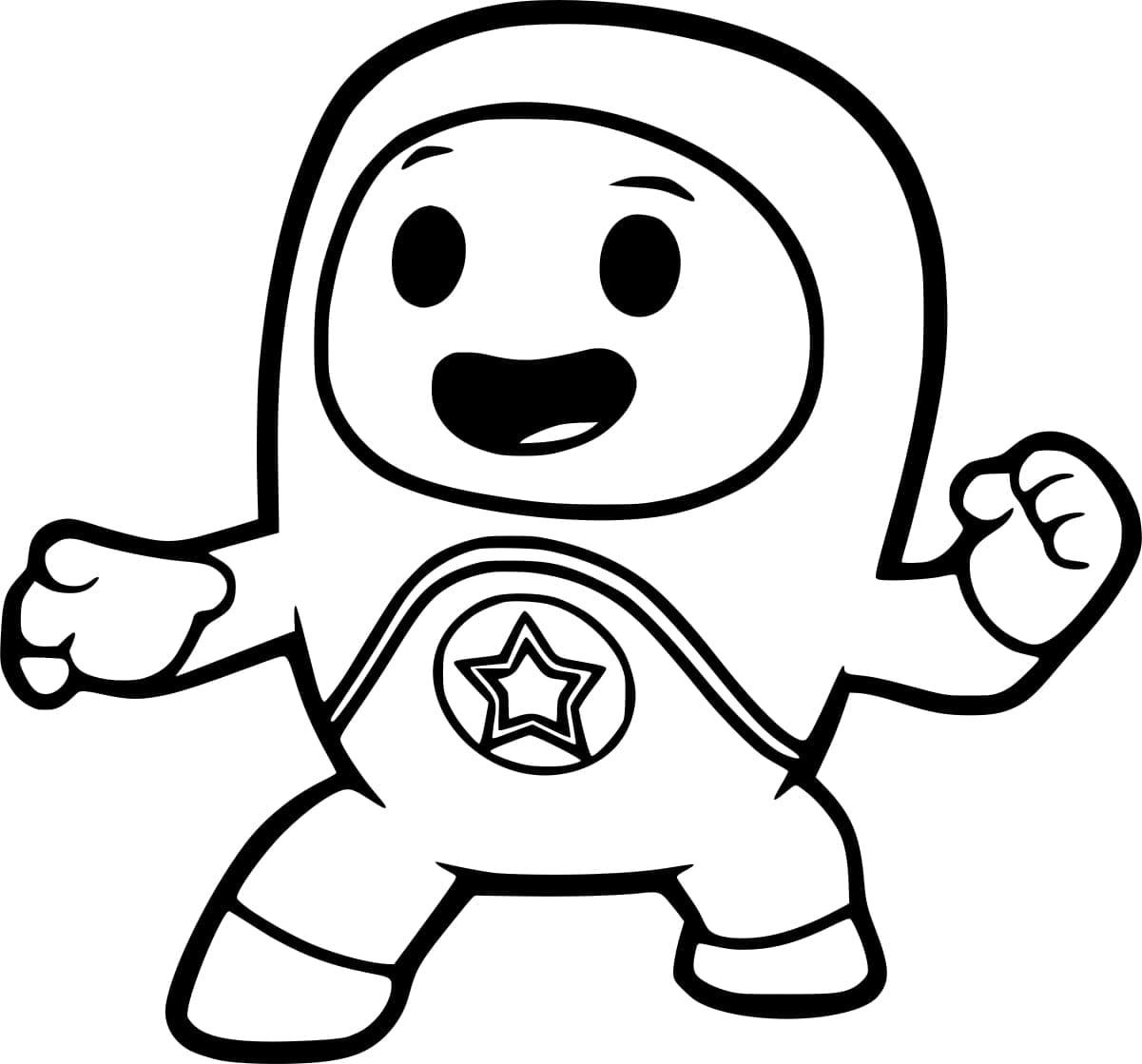 Desenho de Kyan de Go Jetters para Colorir e Pintar