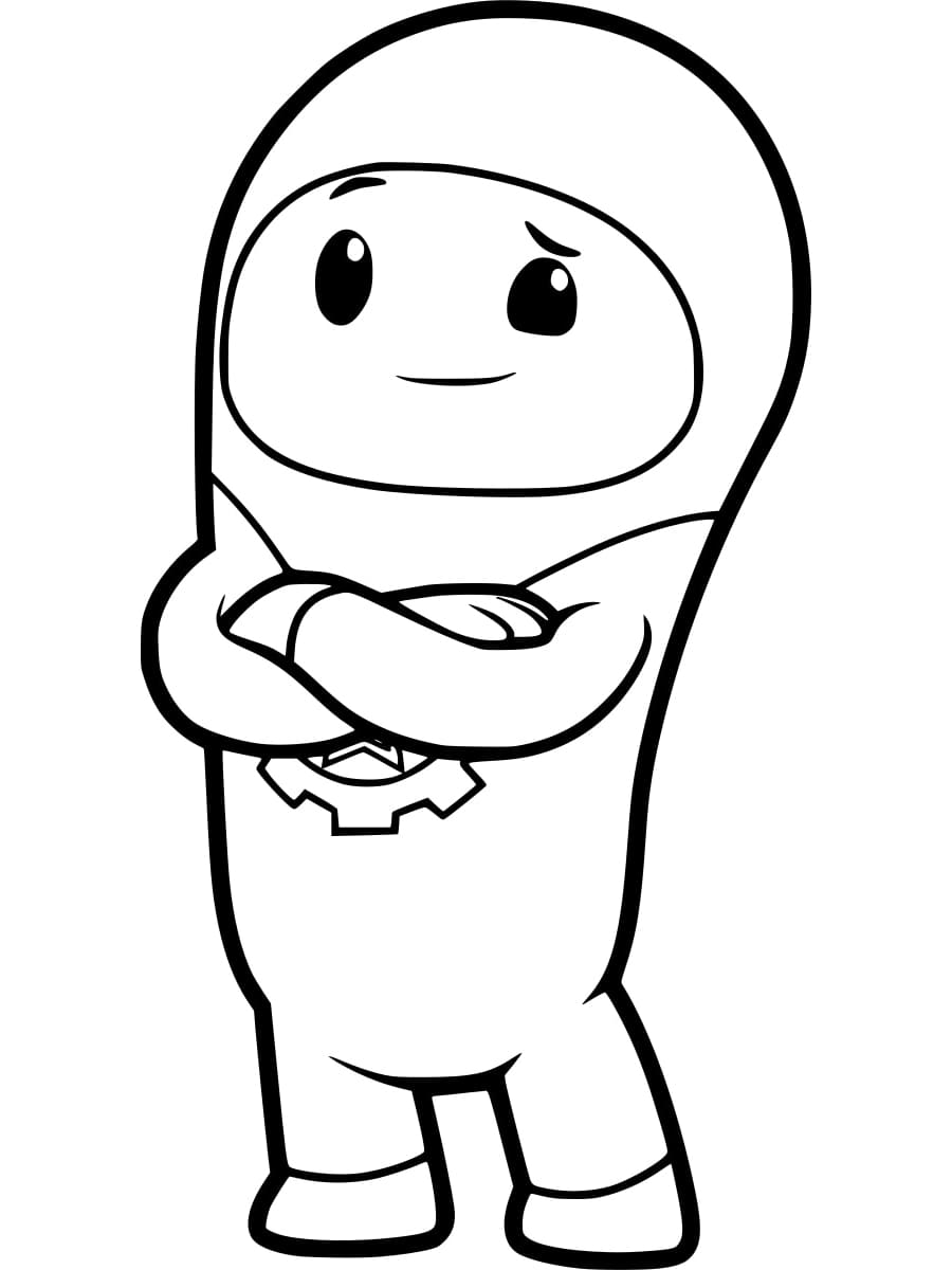 Desenho de Lars Go Jetters para Colorir e Pintar