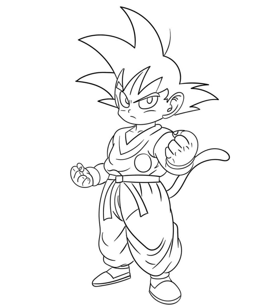 Desenho de Gohan para Colorir e Pintar