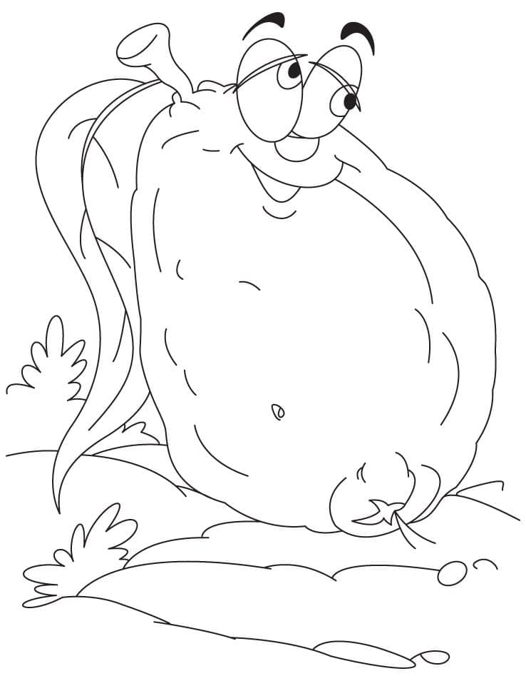 Desenho de Goiaba Engracada para Colorir e Pintar