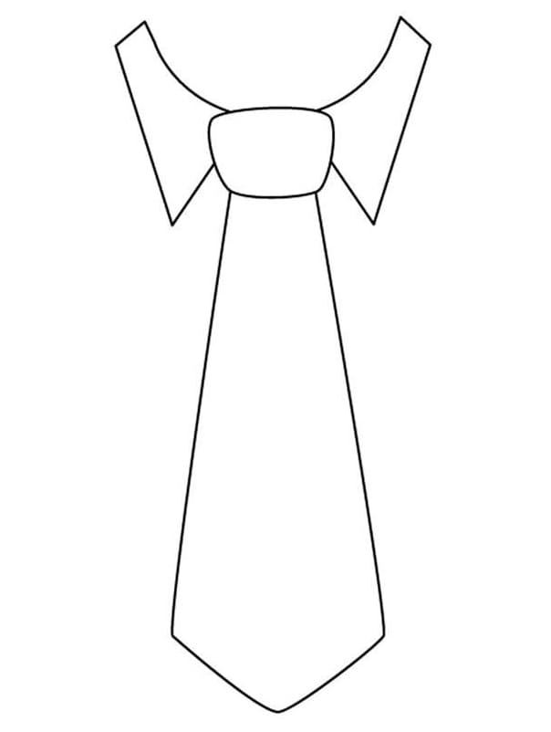 Desenho Gravata 3 para Colorir e Pintar