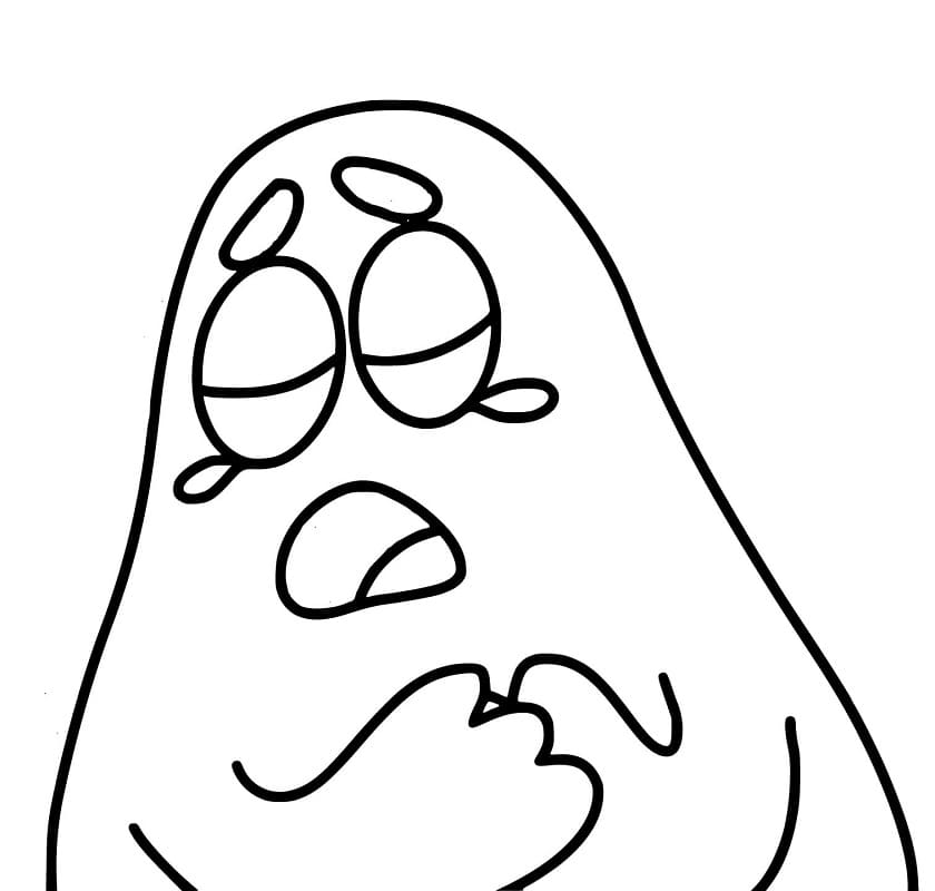 Desenhos de Grimace Chorando para Colorir e Pintar