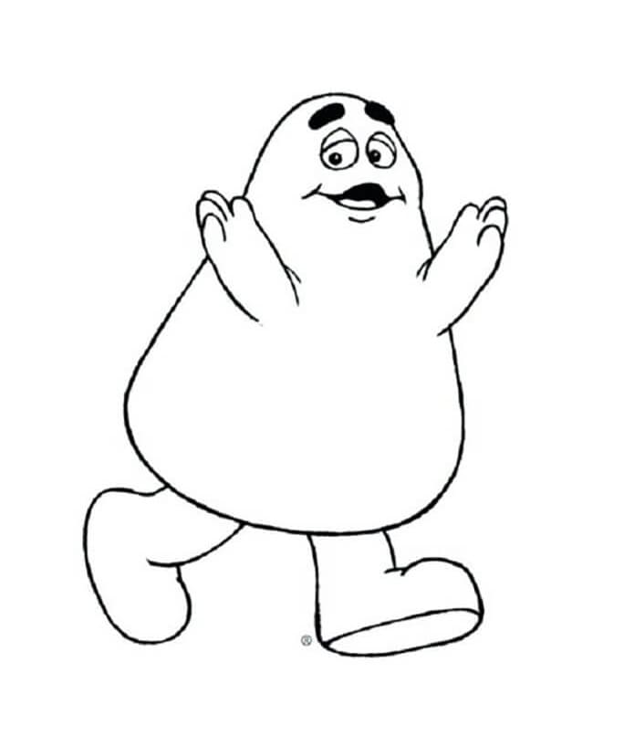 Desenhos de Grimace Fofo para Colorir e Pintar