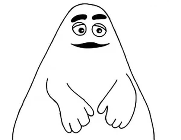 Desenhos de Grimace Sorridente para Colorir e Pintar