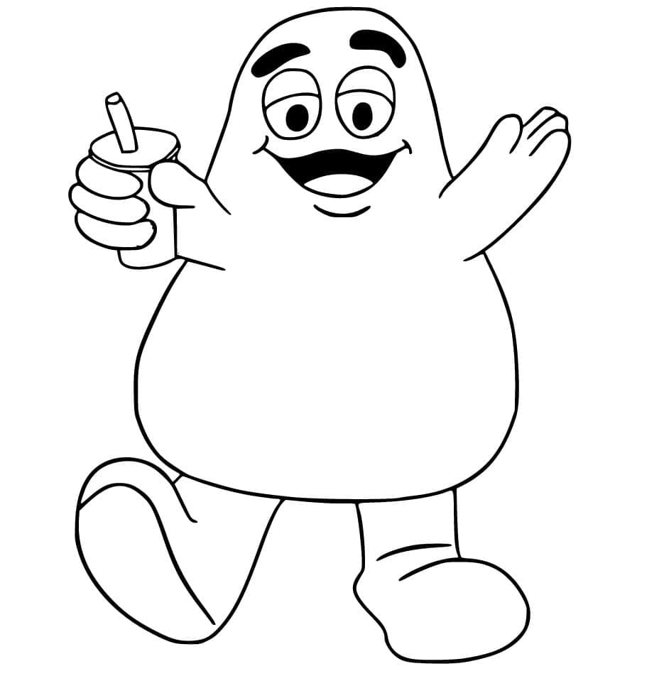Desenhos de Lindo Grimace para Colorir e Pintar