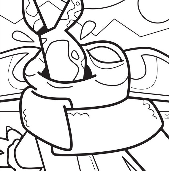 Desenho de Grogu Download Pdf para Colorir e Pintar