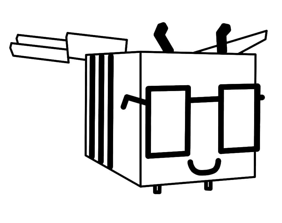 Desenho de Abelha Grow a Garden para Colorir