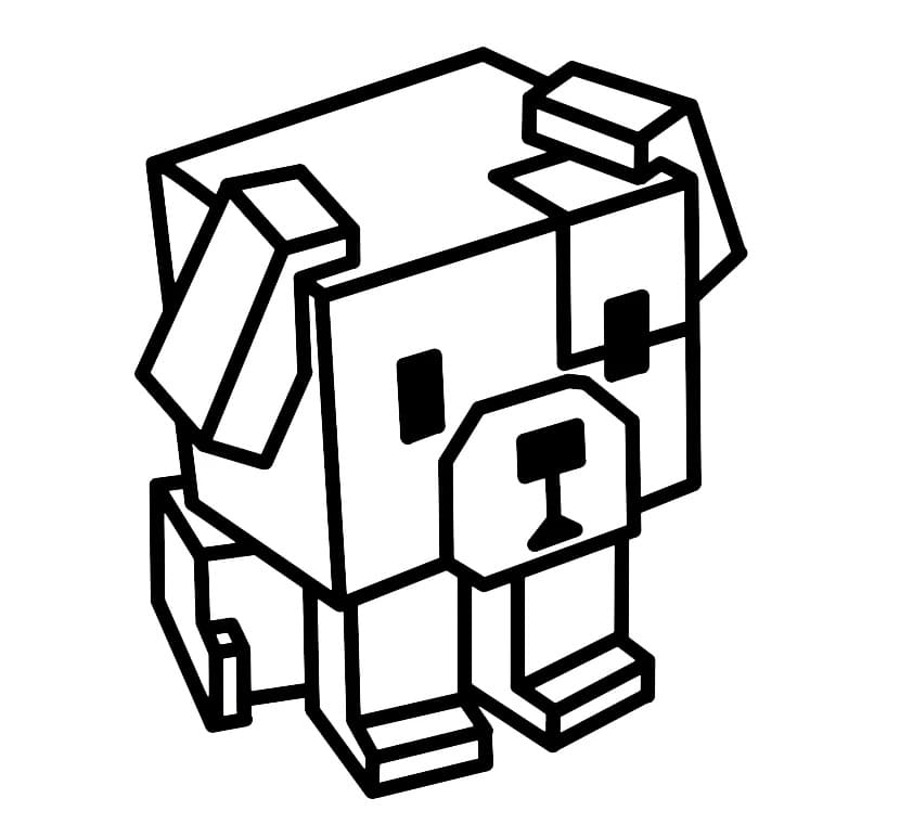 Desenho de Cachorro Grow a Garden para Colorir