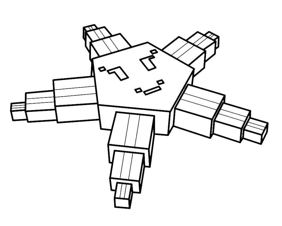 Desenho de Estrela do Mar Grow a Garden para Colorir