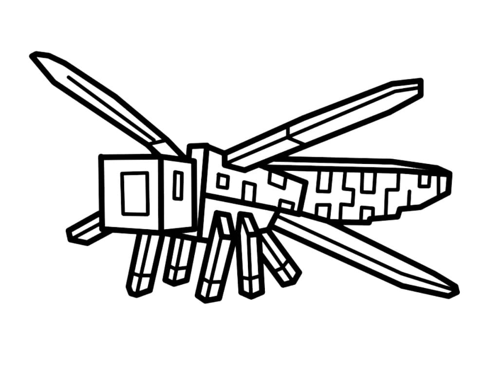 Desenho de Libélula Grow a Garden para Colorir