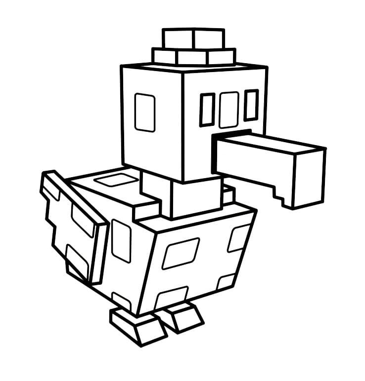 Desenho de Pássaro Grow a Garden para Colorir