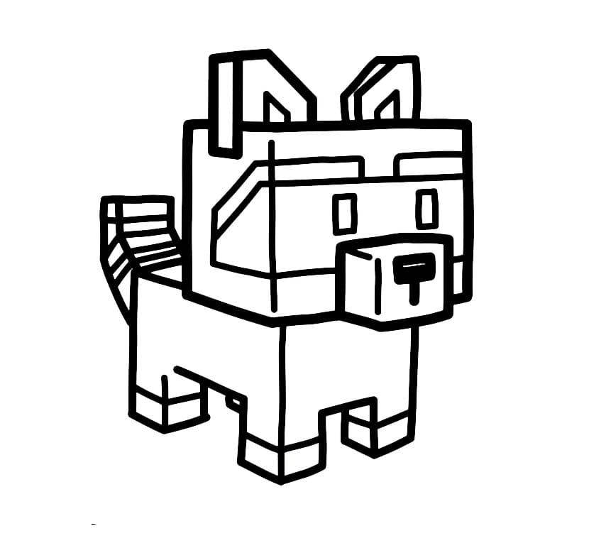 Desenho de Cachorro Fofo de Grow a Garden para Colorir