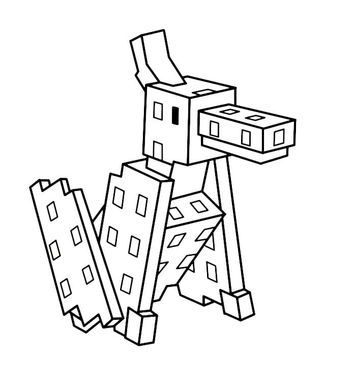 Desenho de Dinossauro Voador de Grow a Garden para Colorir