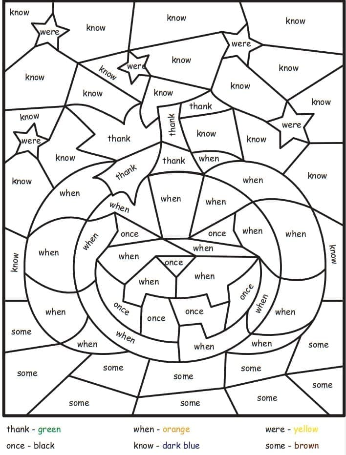 Abóbora de Halloween Colorir por Número e Pintar