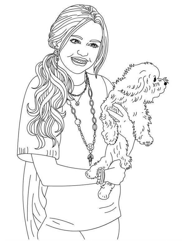 Desenho de Hannah Montana Coleção para Colorir e Pintar