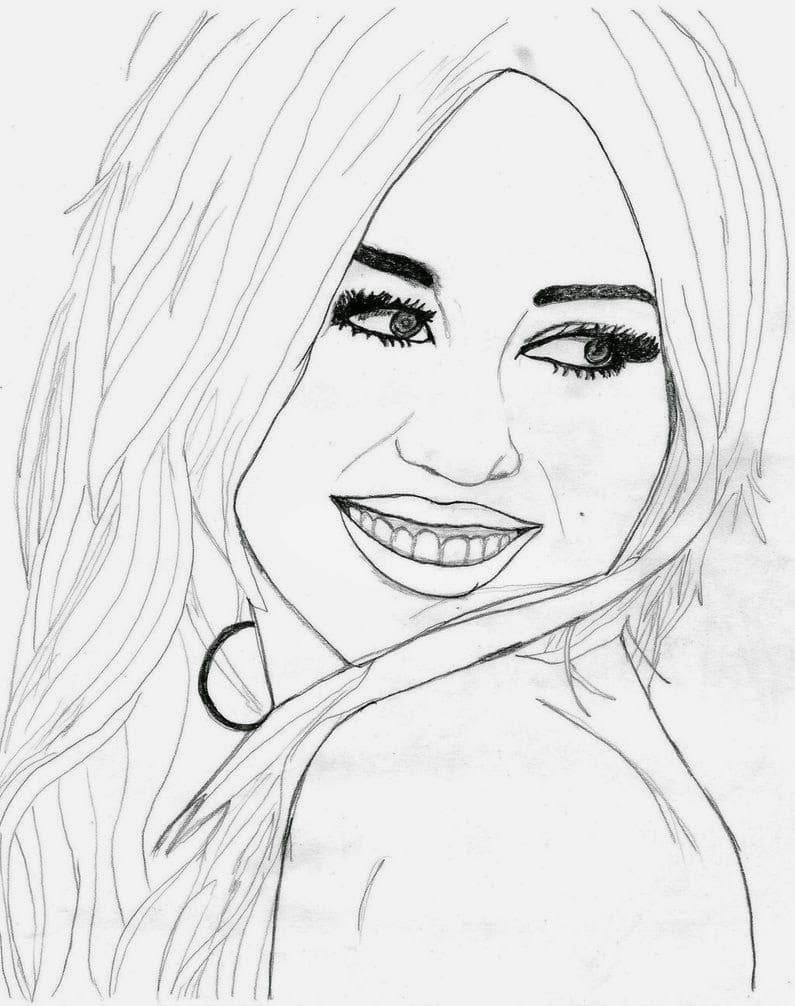 Desenho de Hannah Montana Popstar para Colorir e Pintar