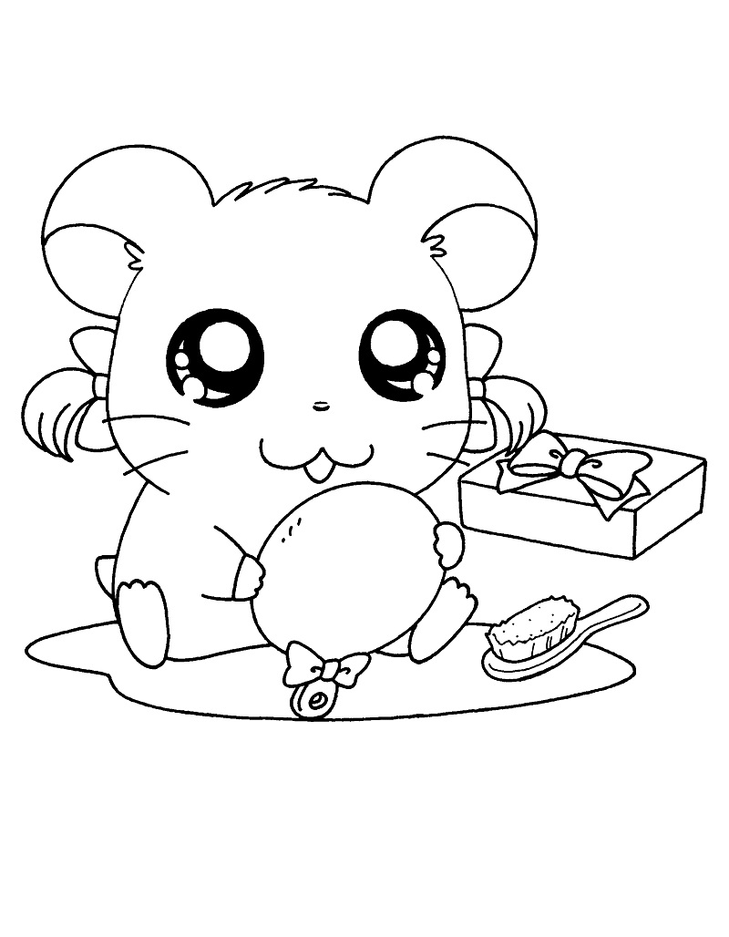 Desenho de Hantaro Bonito para Colorir e Pintar