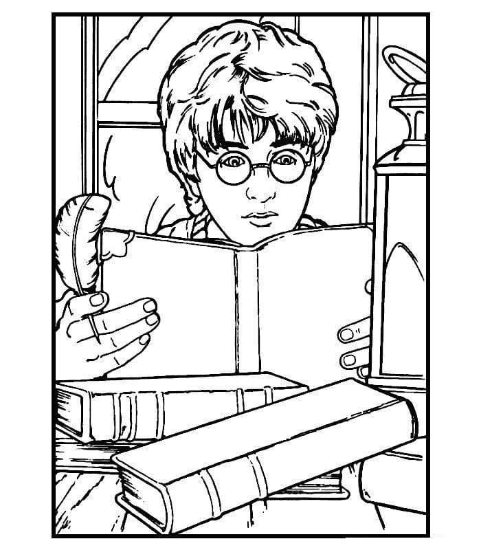 Desenho de Harry Potter Infantil para Colorir e Pintar