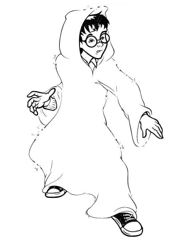 Desenho de Harry Potter para Pintar Giz de Cera