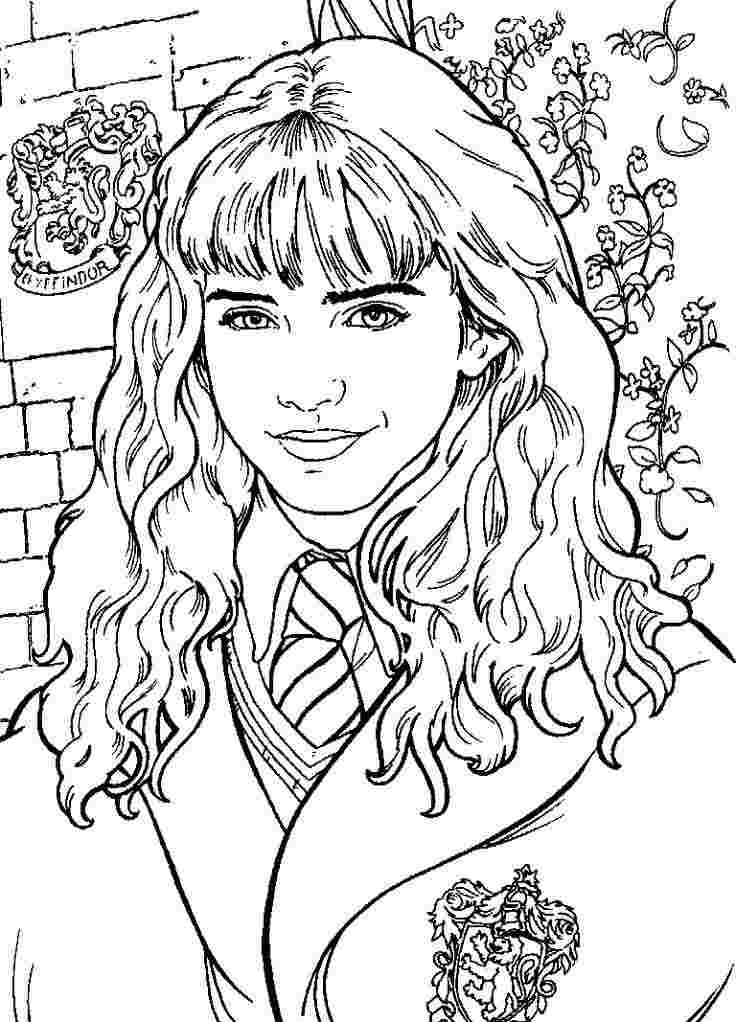 Desenho de Hermione Granger para Imprimir Lápis de Cor e Pintar