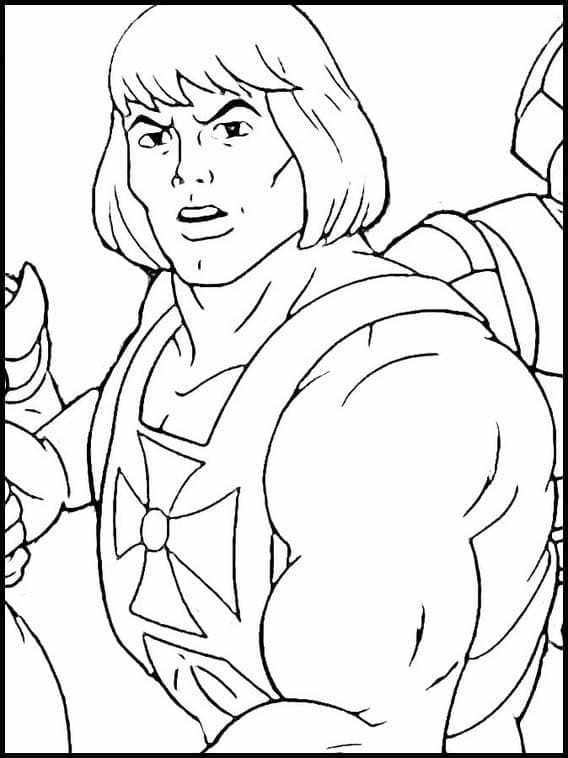 Desenho de Heman para Imprimir Lápis de Cor e Pintar