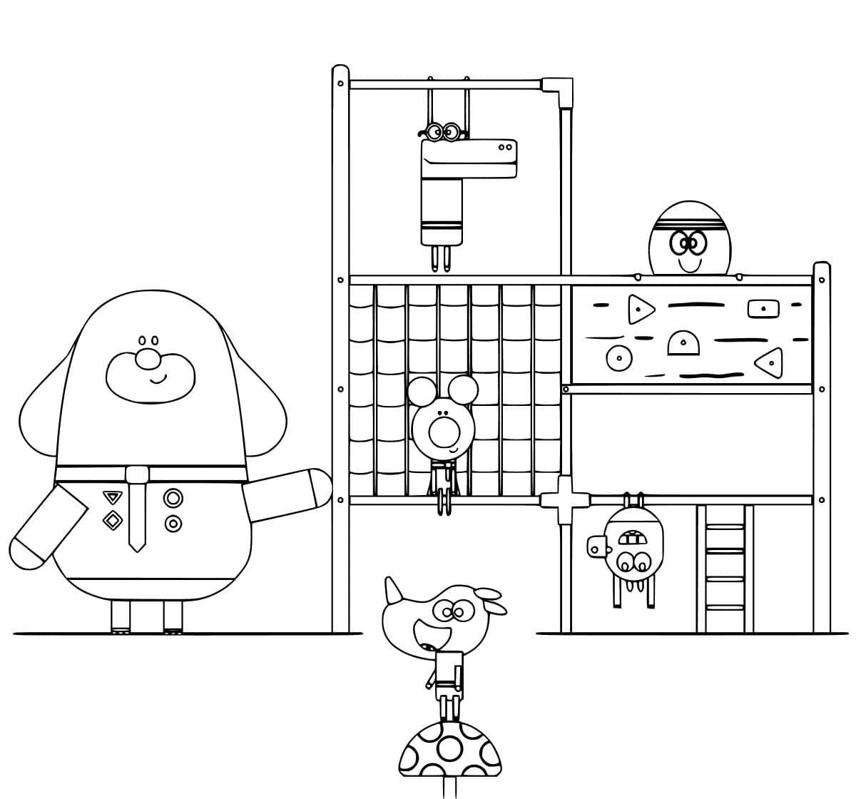 Desenho de Hey Duggee Grátis para Crianças para Colorir e Pintar