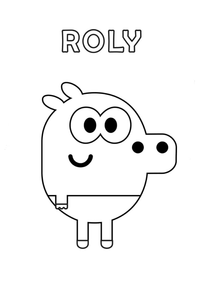 Desenho de Roly de Hey Duggee para Colorir e Pintar