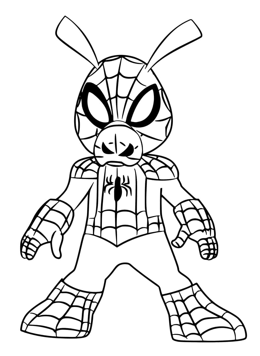 Desenho de Spider Ham para Colorir e Pintar
