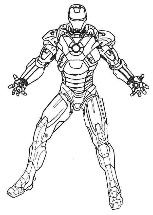 Desenho Iron Man para Colorir e Pintar