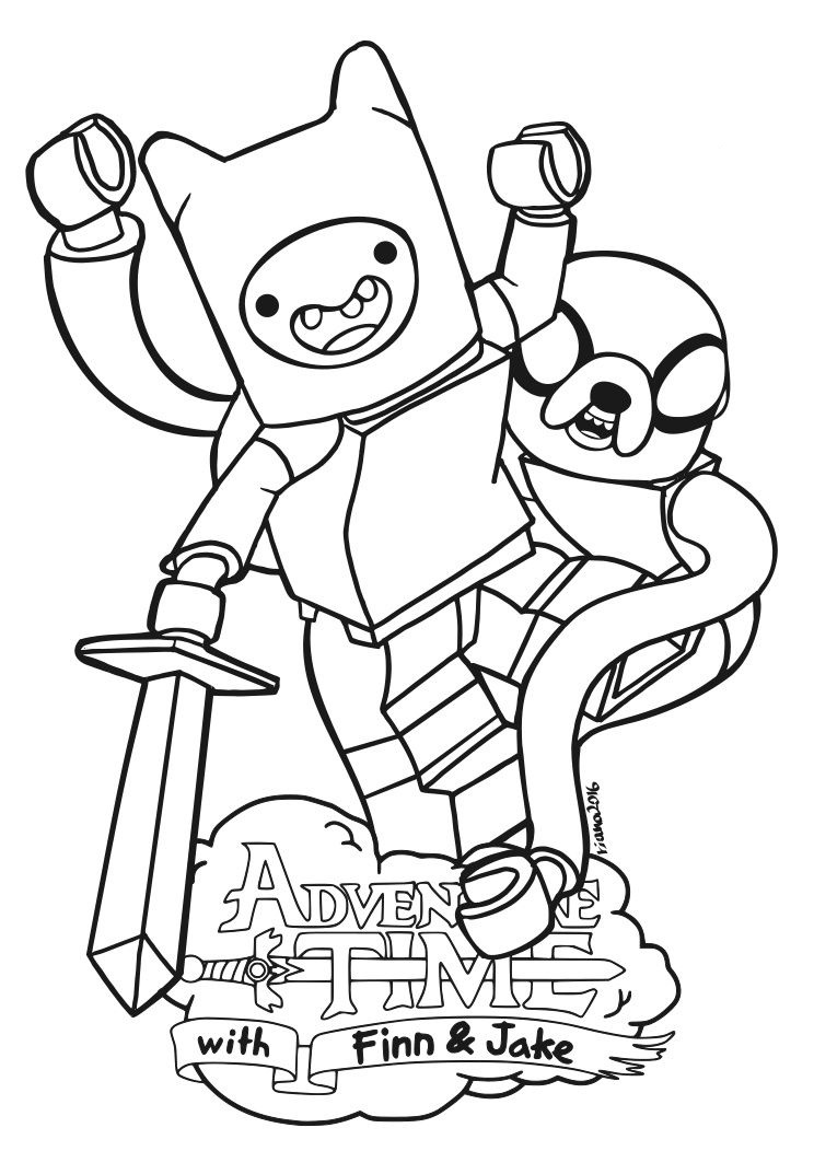 Desenho Lego da Hora de Aventurá para Colorir e Pintar
