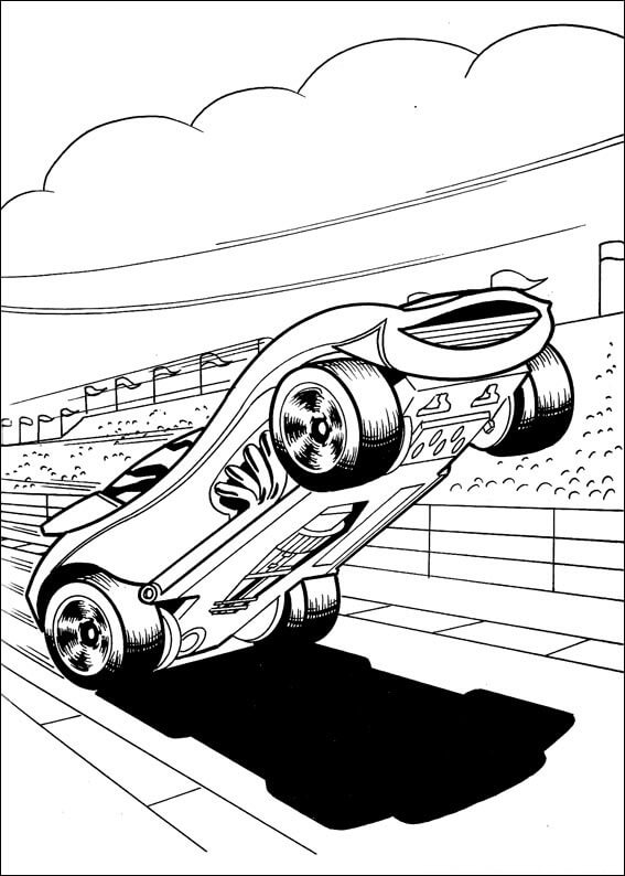 Desenho Hot Wheels Infantil Pdf e Pintar