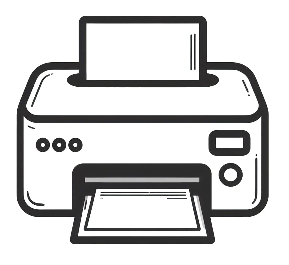 Desenhos de Impressora para Colorir e Pintar